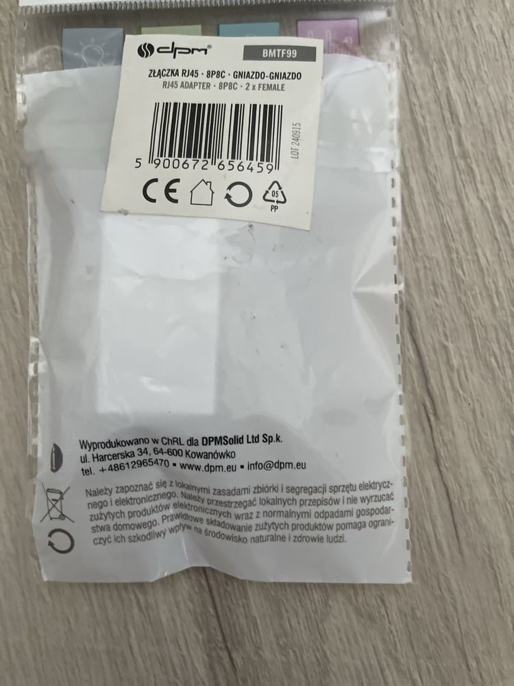 Złączka Ethernet RJ45 DPM