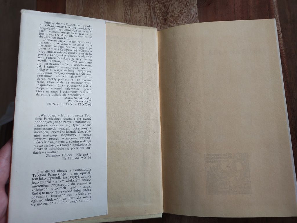 Teodor Parnicki Koła na piasku