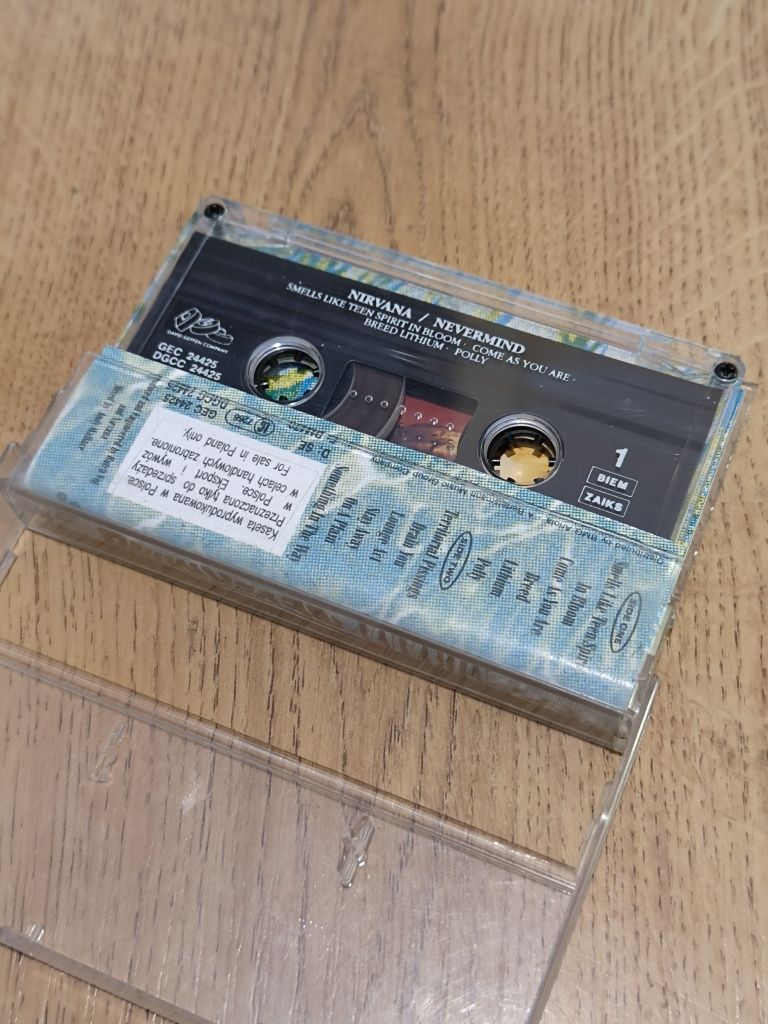 Oryginalna Kaseta Magnetofonowa Nirvana Nevermind Muzyka Audio