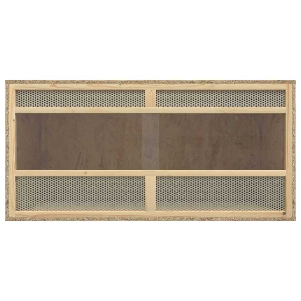 Terrário em Derivados de Madeira com Vidro | 100x47x47 cm