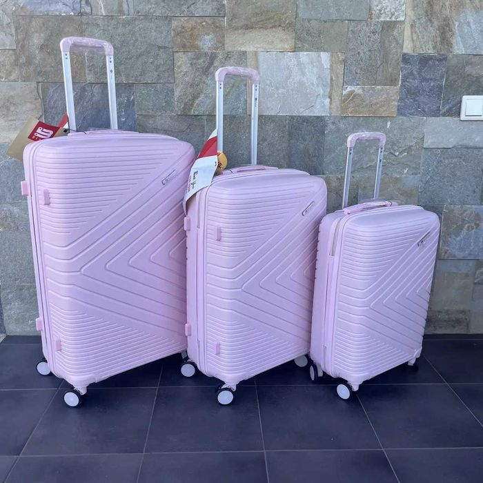 Дорожній чемодан на 8 колес ПОЛІПРОПІЛЕН Сумка Валіза Дорожный чемодан