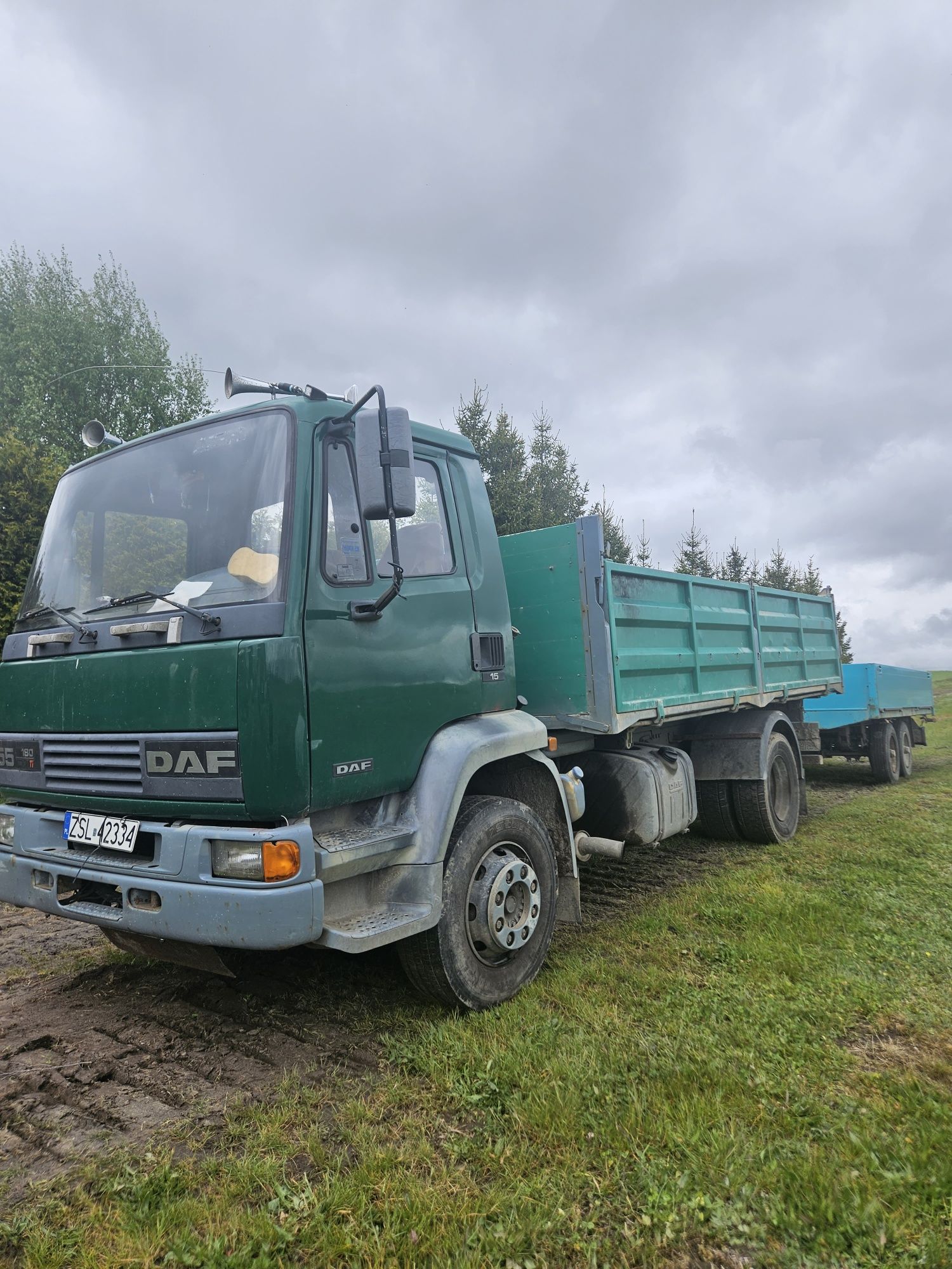 Wywrotka Daf 55 + przyczepa