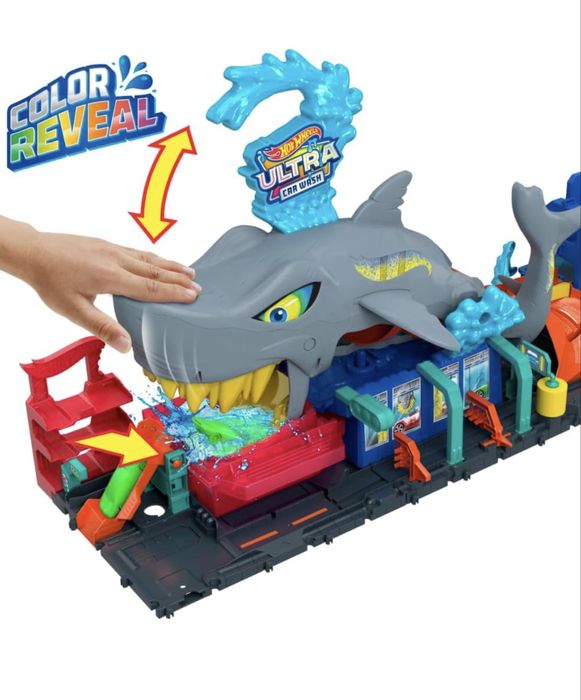 Трек Hot Wheels City Автомийка Суперакула (HTN82) Новий