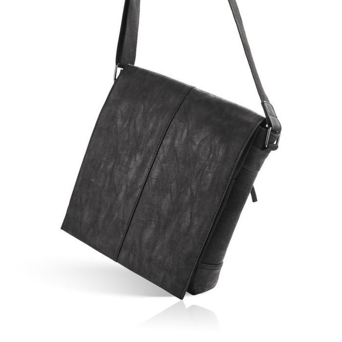 Torba męska na ramię messenger ze skóry syntetycznej SP-07-BL