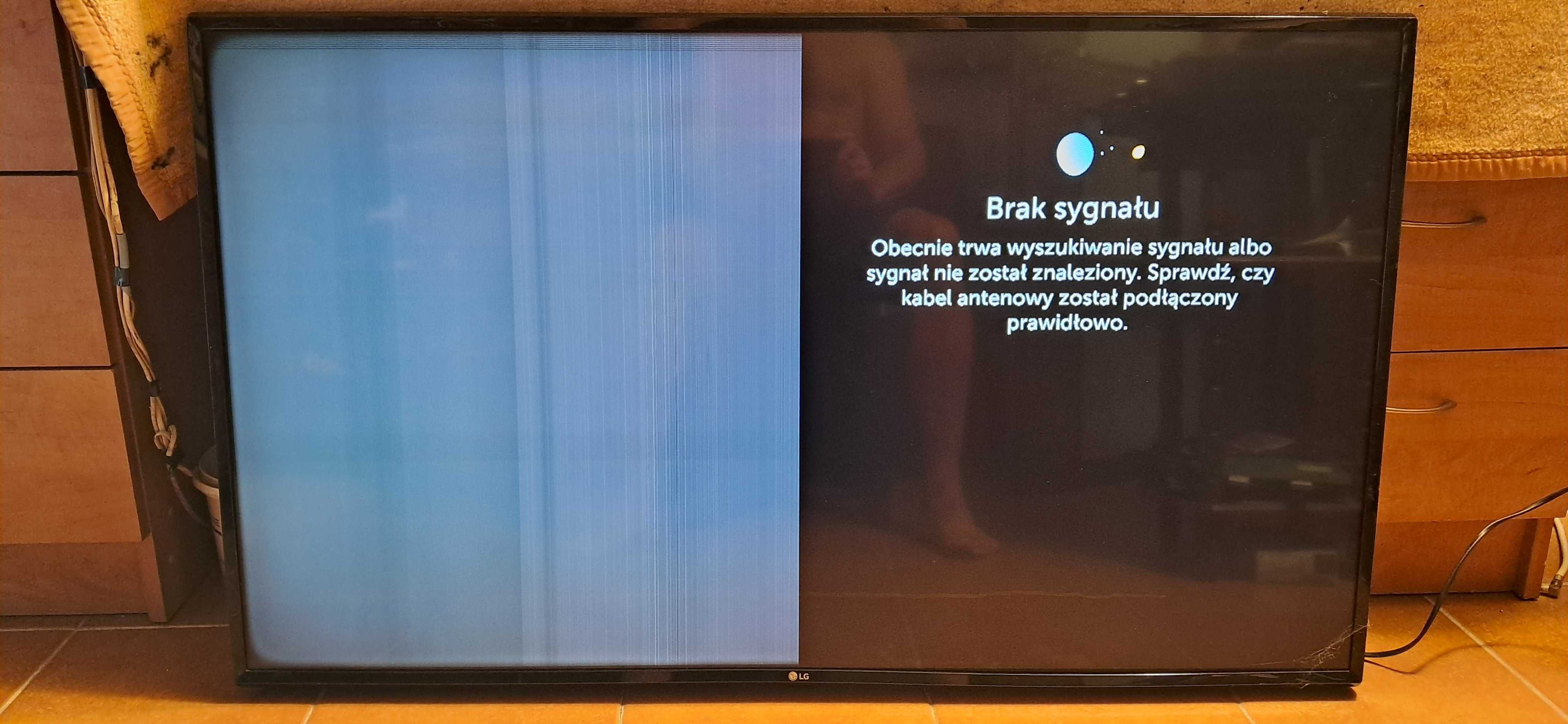 LG49LJ594 uszkodzona matryca