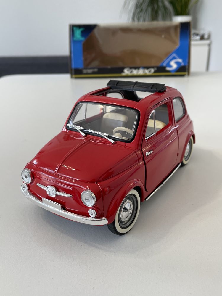 Model Fiat 500 open roof 1960 1/16 Solido 1:16 1/18 czerowny Koszalin