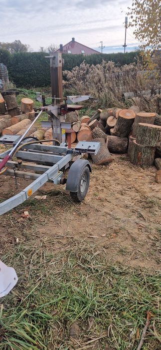 Bgu łuparka rozdrabniacz do drewna łupak 12 ton mobilny zarejestrowany