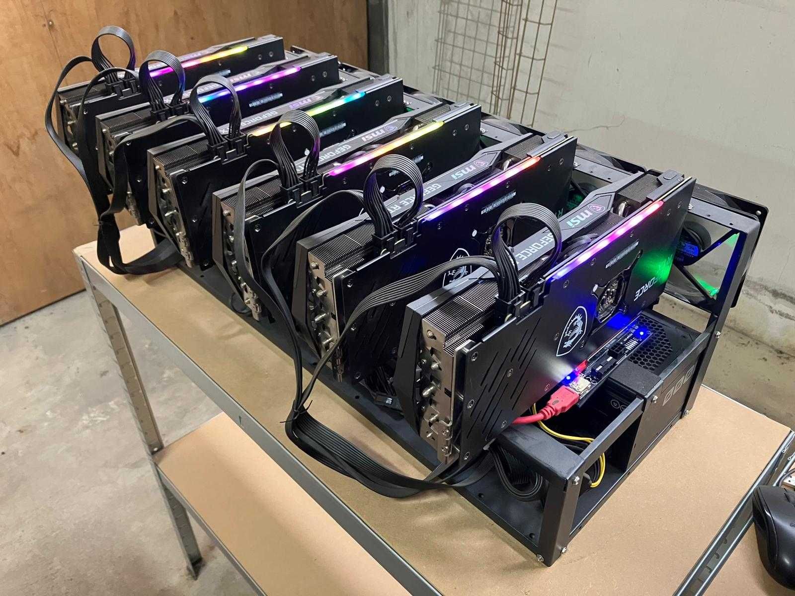 Rig Mineração Nvidia 3060Ti – 6 GPU