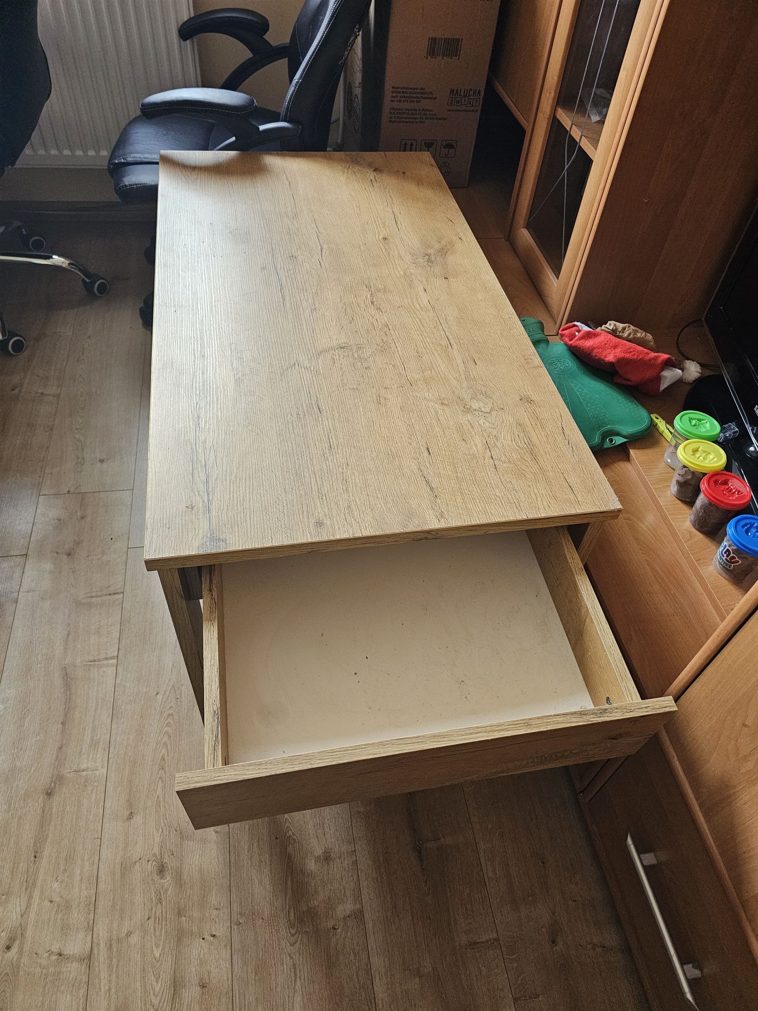 Sprzedam ławę stolik kawowy z szufladami schowki 110x60x53