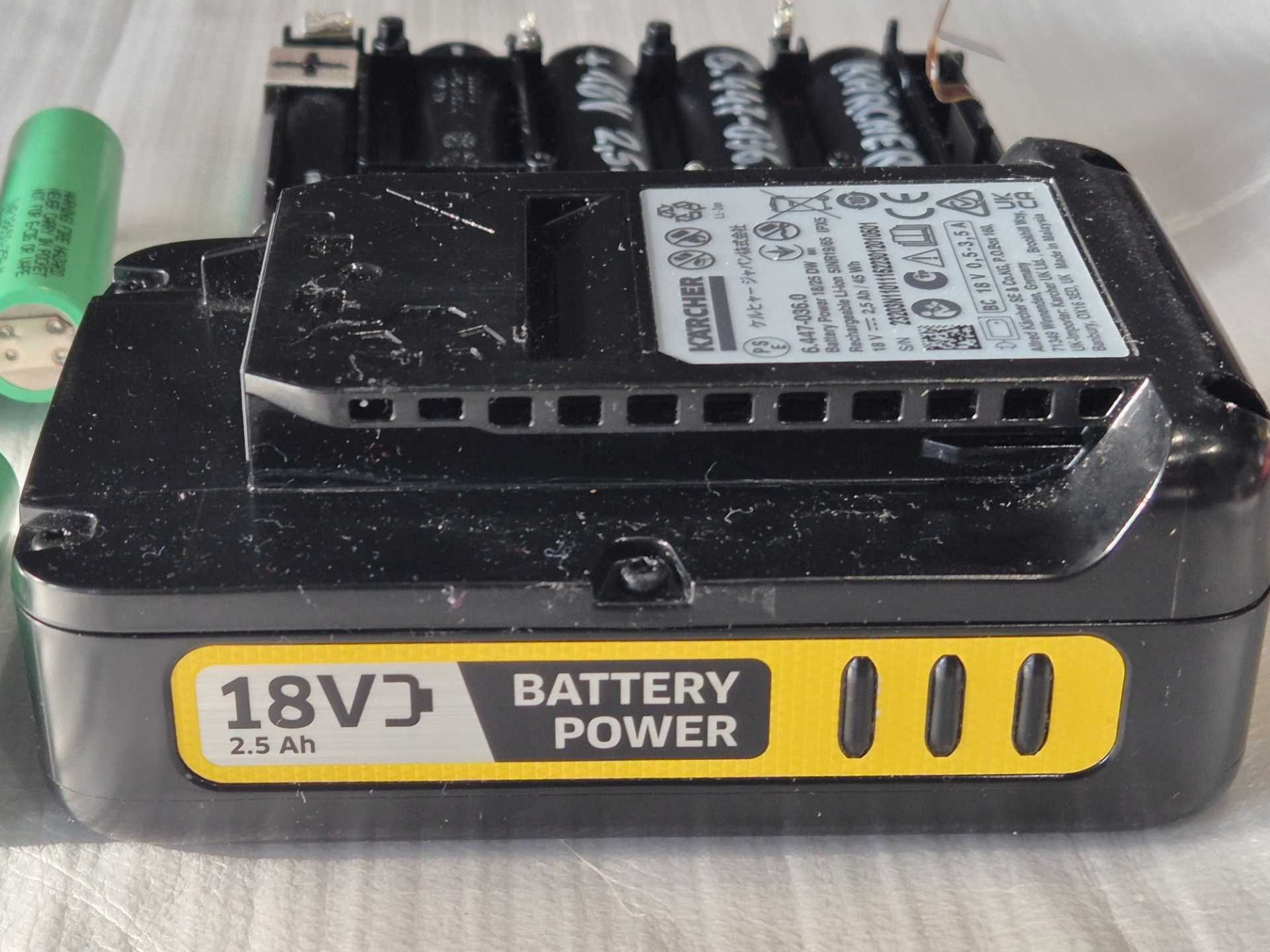 Bateria akumulator Karcher 18V / 2.5 Ah  wkład do samodzielnej wymiany