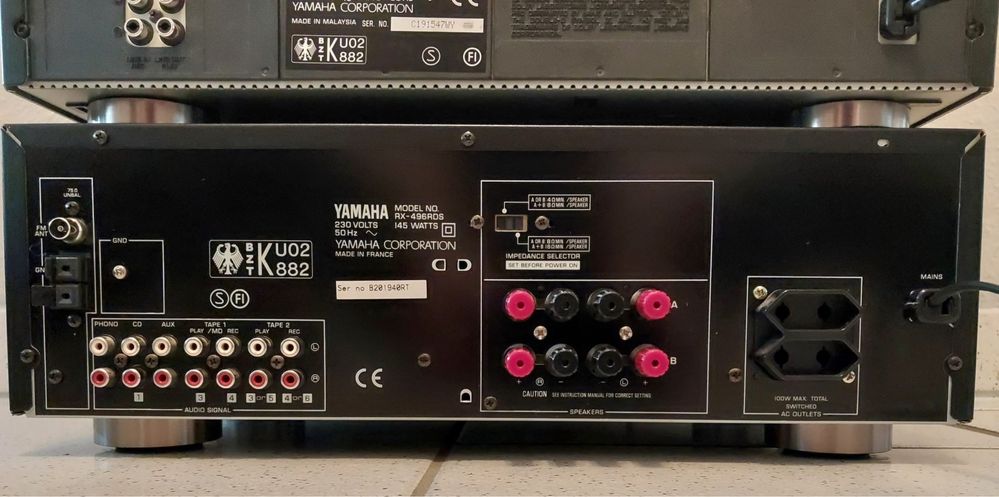 YAMAHA Wieża CDX-393, KX-490, RX-496 CD Player,Cassette Deck,Receiver