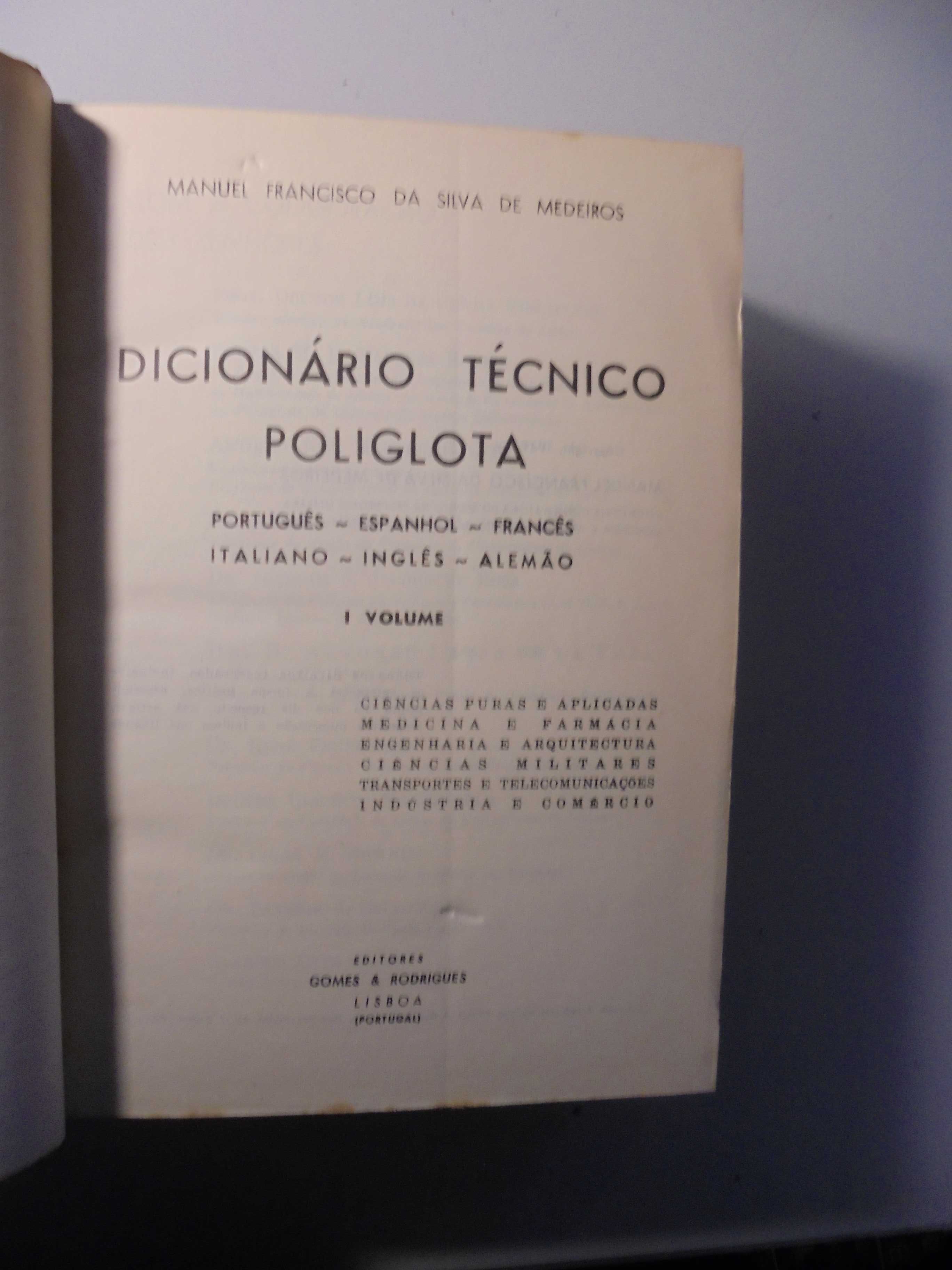 Medeiros (Manuel Francisco de);Dicionário Técnico Poligota