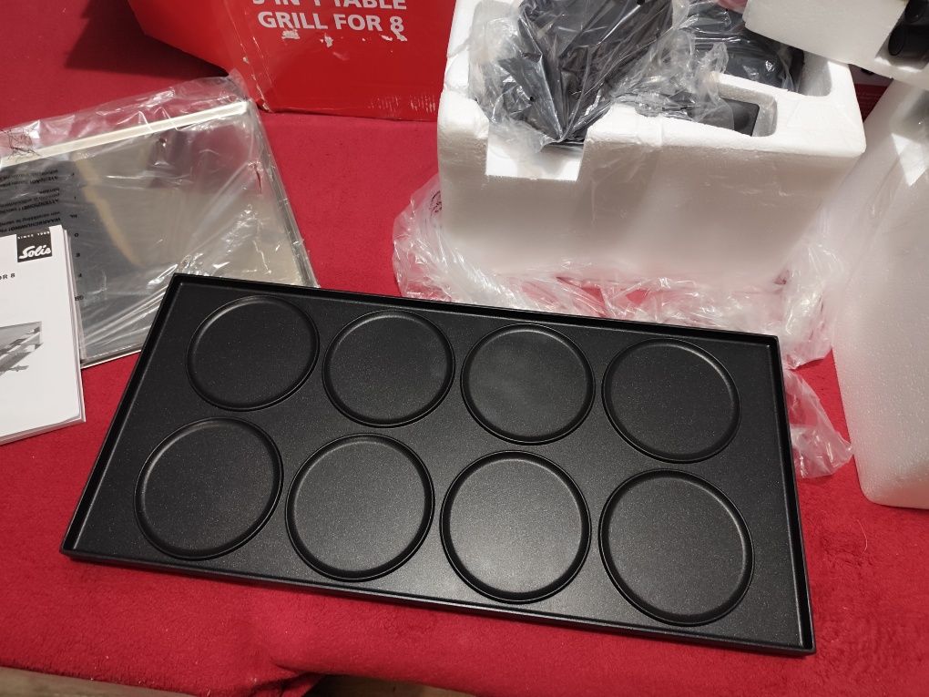 Grill Elektryczny 5 w 1 Solis 977.47 Nowy Kpl Zestaw