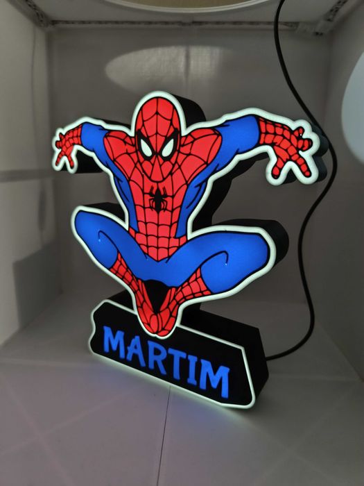 Luminária Personalizada Spider-Man