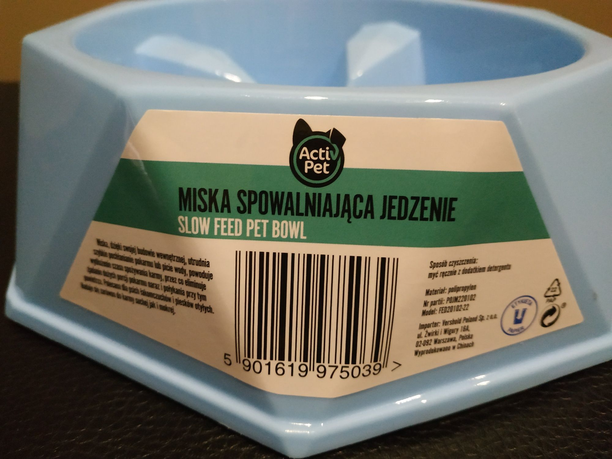 Miska spowalniającą jedzenie