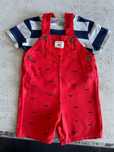 Komplet Carter’s Ogrodniczki + koszulka jak nowe 18-24 m