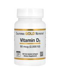 Вітамін D3 (50 мкг / 2000 МО) від California Gold Nutrition®