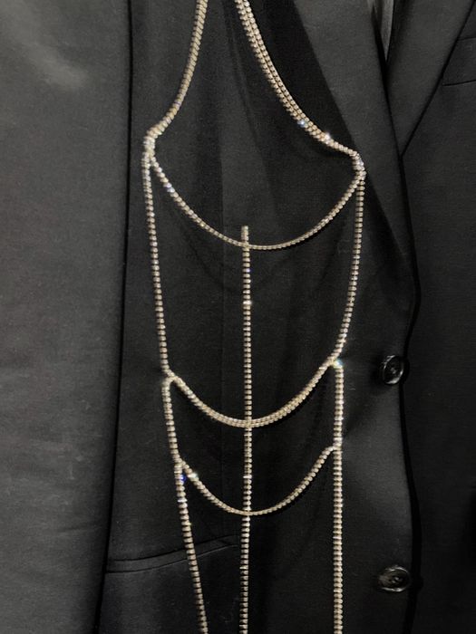 Апсайкл жакет зі стразами