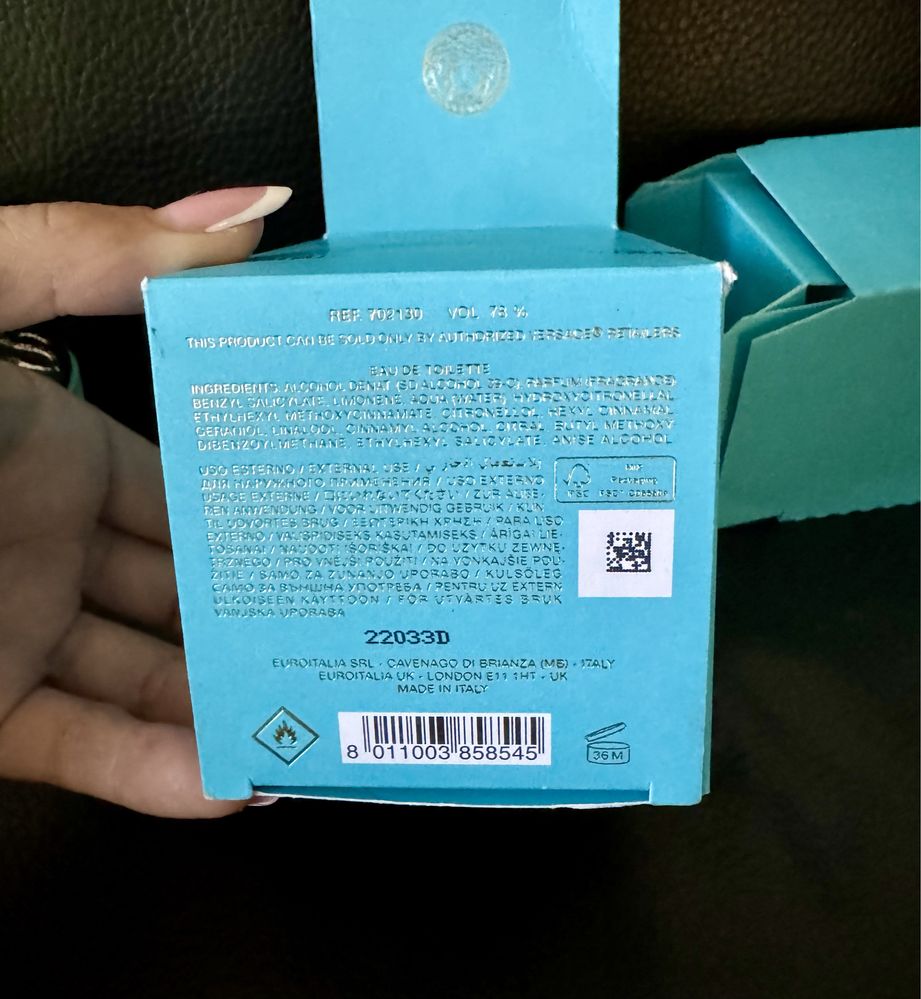 VERSACE Pour Femme Dylan Turquoise 50 мл. Оригінал Духи Парфуми