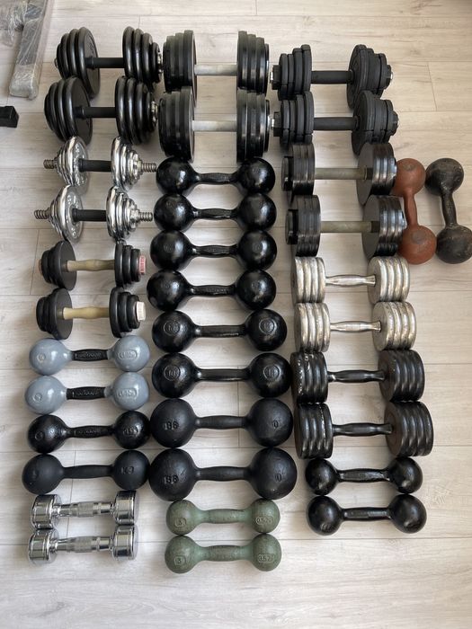 Гантелі 3, 4, 5 кг, 6 кг, 8 кг, 10 кг, 12 кг, 13 кг, 14 кг, 15, 24 кг