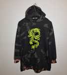 Bluza z kapturem tie dye smok Shein
