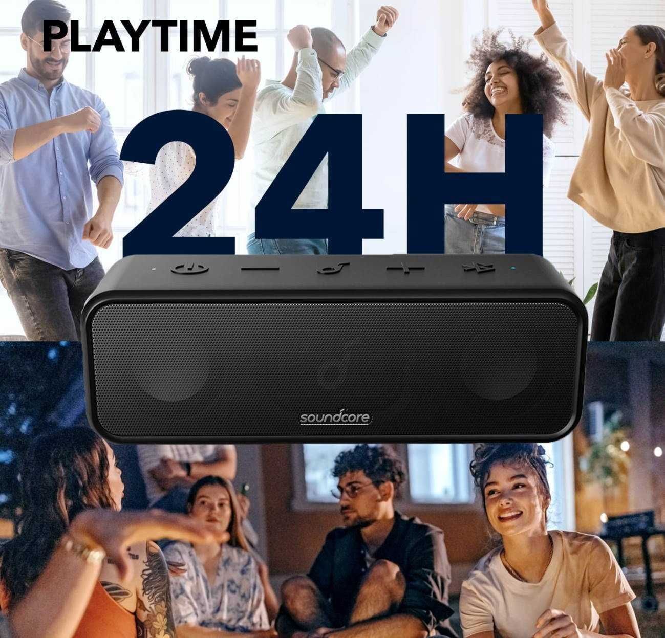 Портативна колонка Anker Soundcore 2 3 Bluetooth5.0 12W 16W IPX7 Black