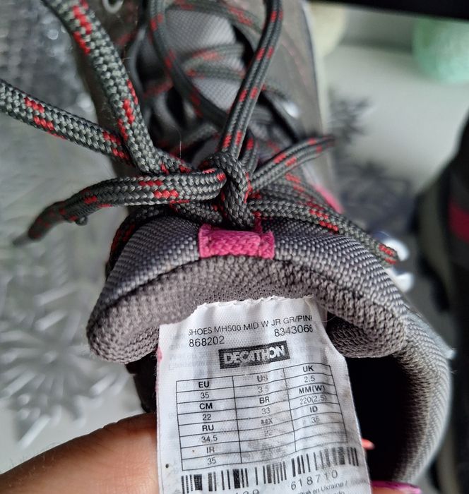 Buty zimowe trekingowe waterproof Quechua rozm.35