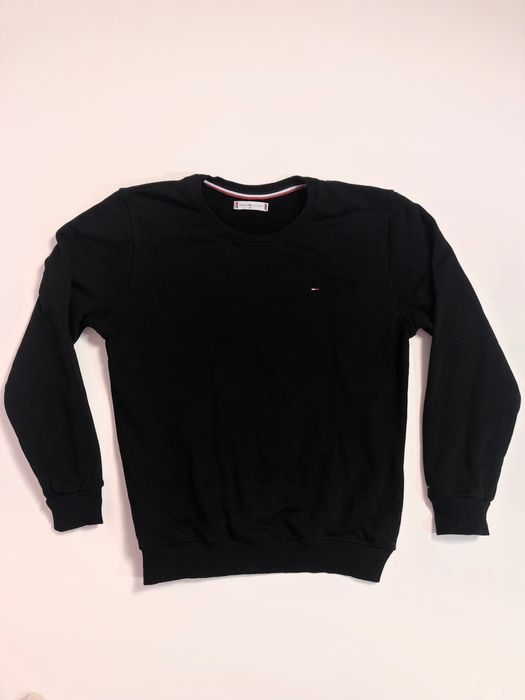 Sweter tommy hilfigier bluza bez kaptura Czarny