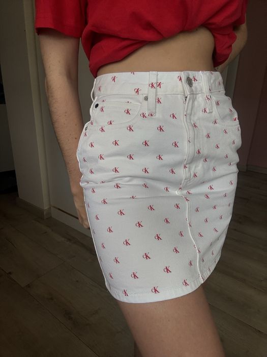 Spodniczka prosta calvin klein ck r.M monogram w29