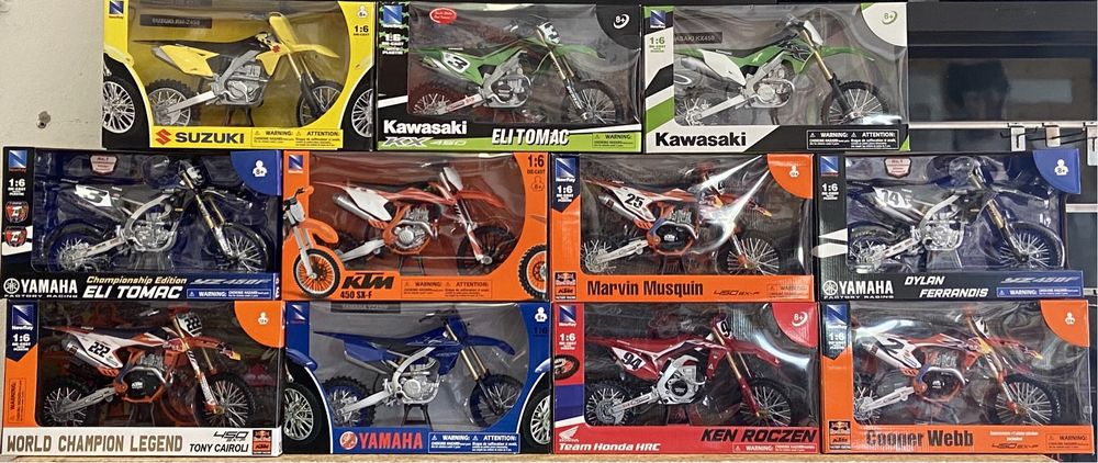 Miniaturas motos Motocross