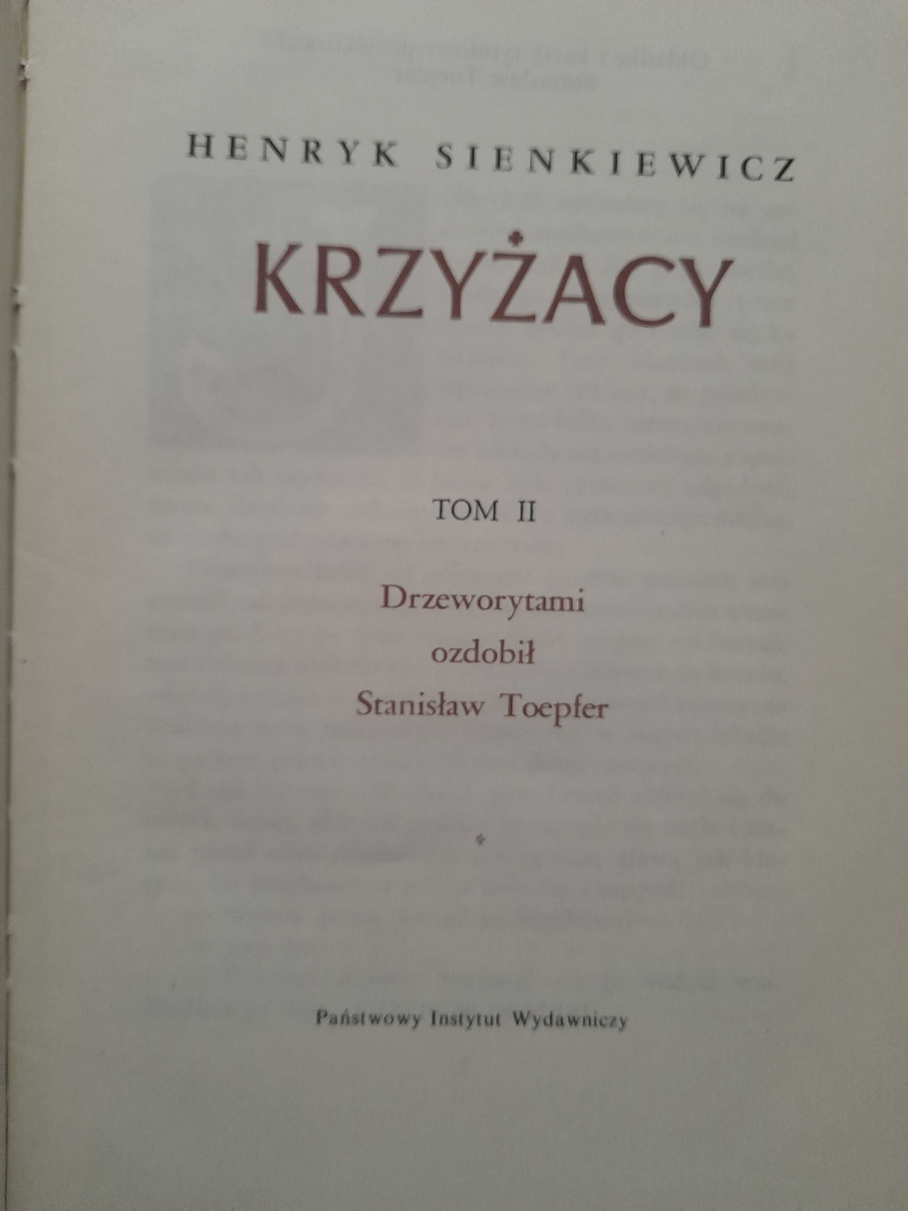 Krzyżacy - ilustrowane drzeworytami Henryk Sienkiewicz