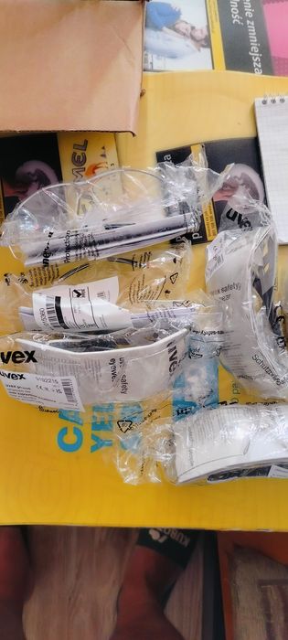 Okulary ochronne komplet 7szt Uvex i inne Okazja