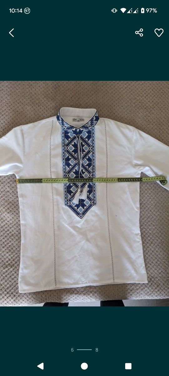 Чоловіча вишиванка ( сорочка) розмір М.
