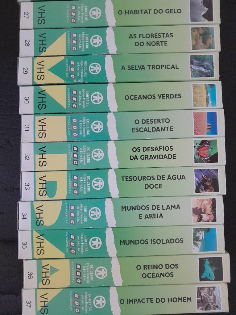 Cassetes vhs desafios da vida