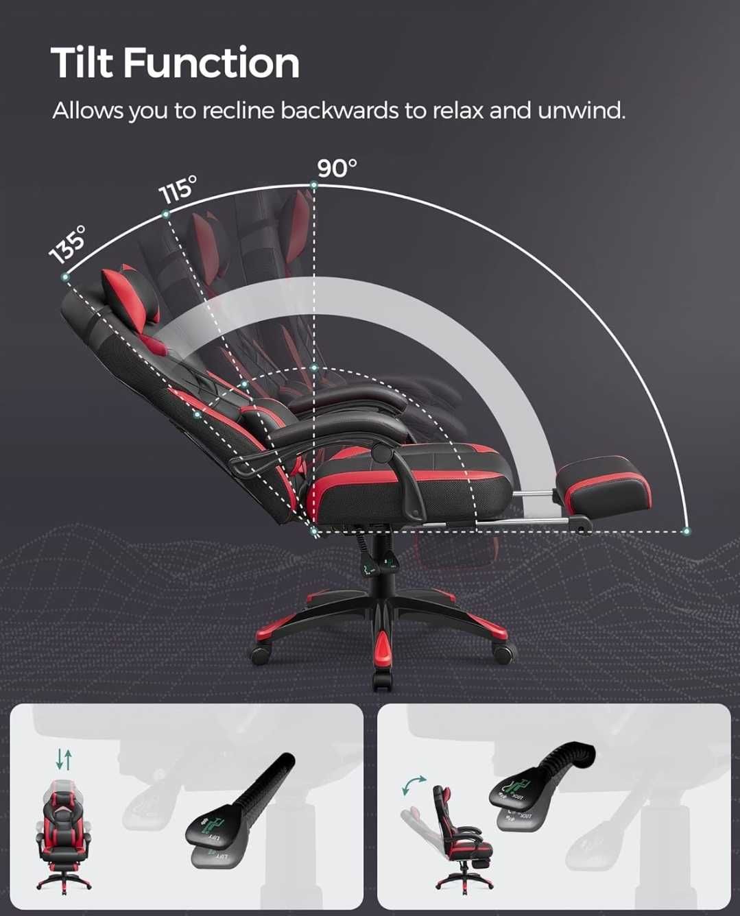 Fotel gamingowy dla gracza, fotel do gier ergonomiczny, fotel biurowy