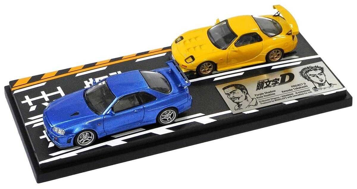 Modelers - Diorama Initial D - Mazda RX-7 & Nissan Skyline GT-R R34