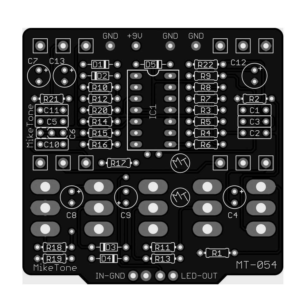 John Hollis OmniDrive - Booster/Overdrive/Distortion/Fuzz - płytka PCB