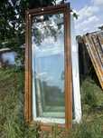1x okno balkonowe tarasowe zloty dab 89x234(rozwiew, transport) ladne