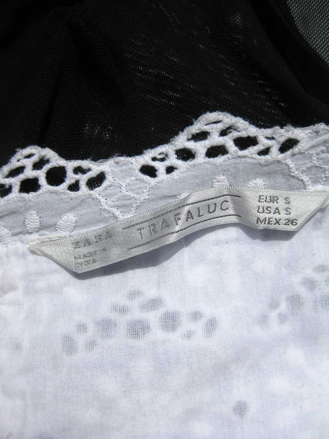 Белое летнее короткое платье прошва коттон ZARA S