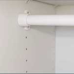 IKEA varão branco (70cm fixo) para roupeiro.