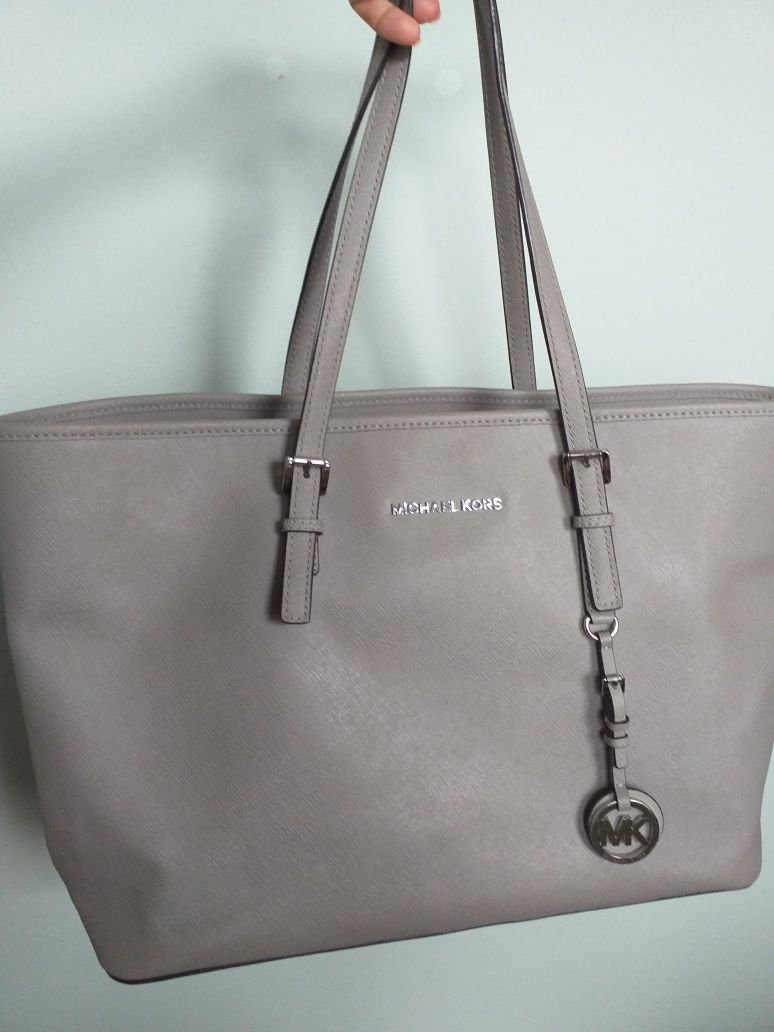Michael kors jet set travel large  skóra saffiano okazja st.idealny