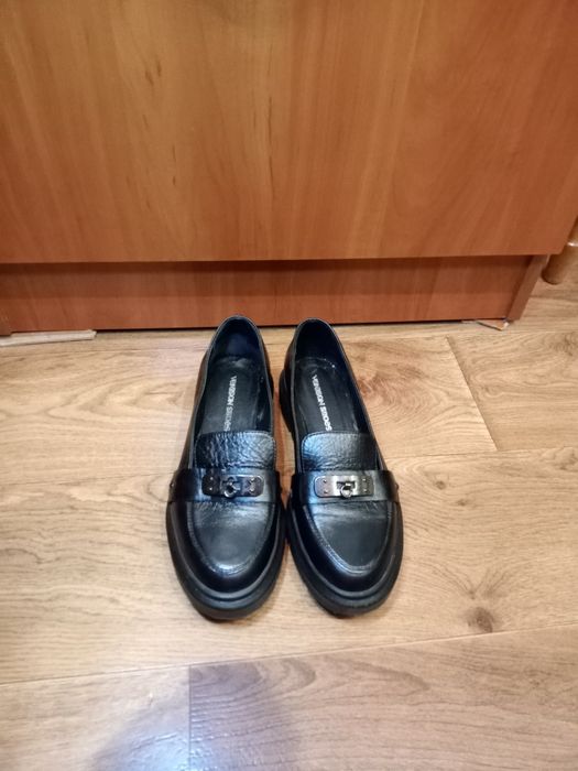 Шкіряні туфлі лофери 37-38 розмір