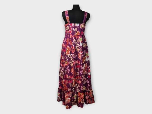 Sukienka maxi Debenhams 40 L bawełna w kwiaty boho lato wesele