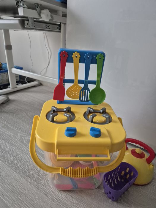 Каса дитяча. Кухня дитяча. Набір інструментів. Набір іграшок.