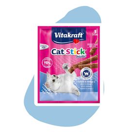 Vitakraft Cat Stick Flądra i Omega 3 3x6g Kabanosy dla kota