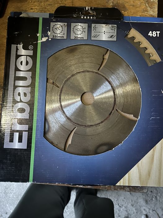 Tarcza do drewna Erbauer 350mm 30mm 48t zębów krajzerga do piły drzewa