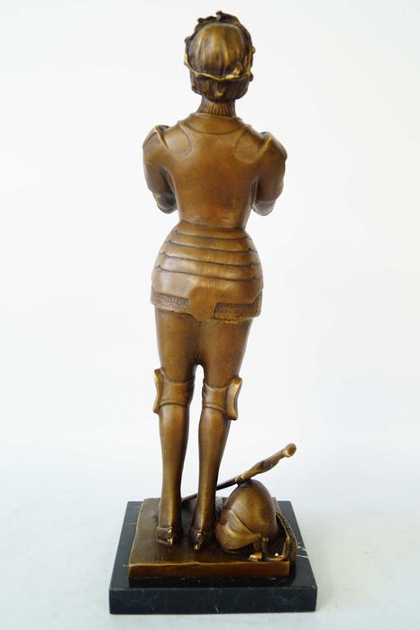 Rzeźba Joanna d'Arc Dziewica Orleańska Figura Rzeźba z Brązu