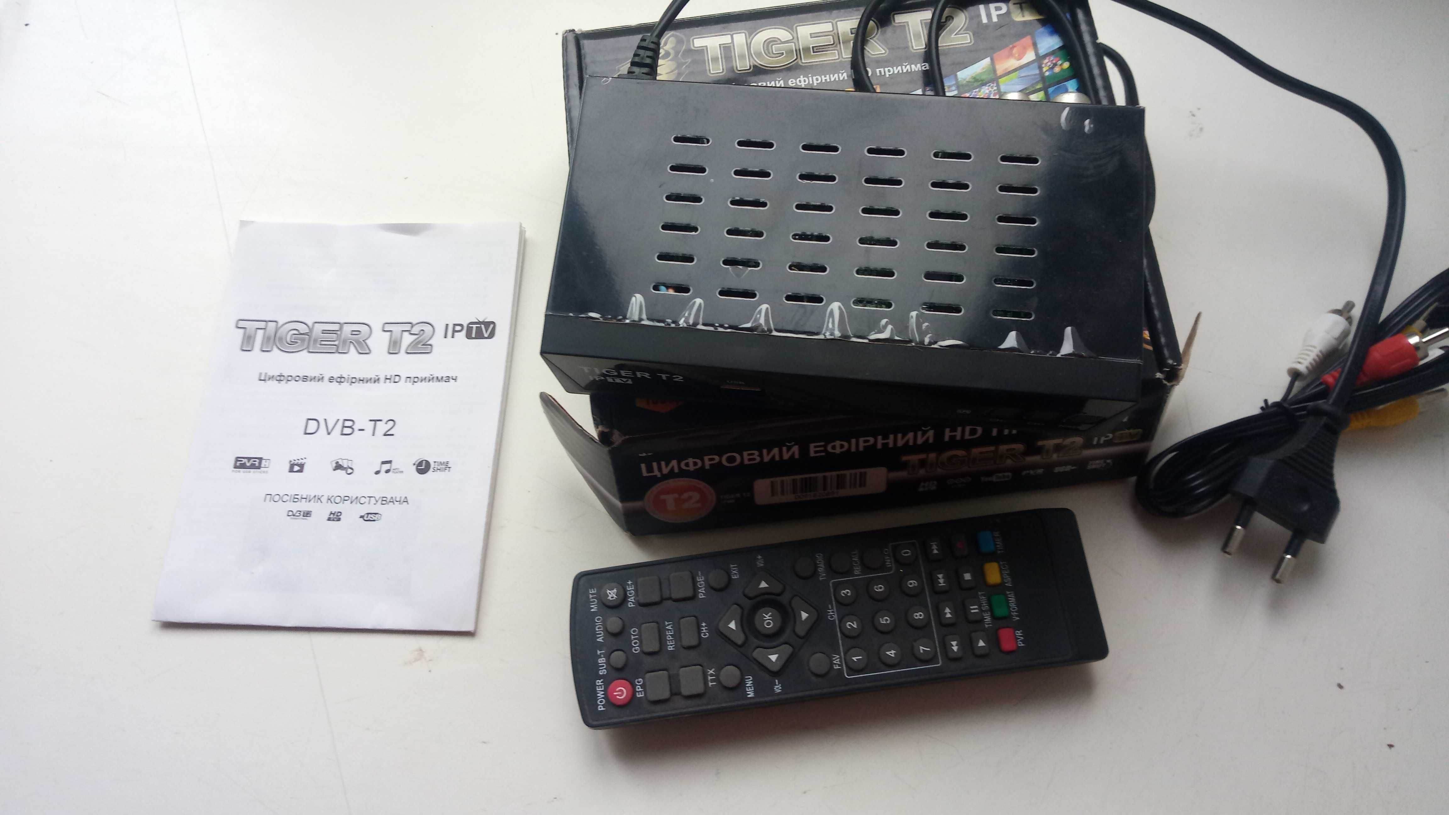 Цифровий ефірний тюнер DVB/T2 Tiger T2 IPTV