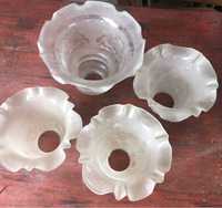 4 vidros candeeiro de mesa