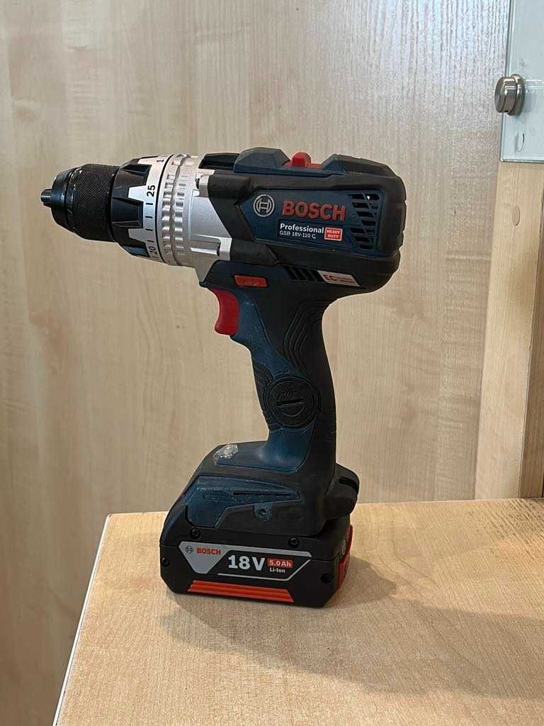 Wiertarko wkrętarka Bosch gsr 18v-110c + bat 5Ah/Komis Krzysiek